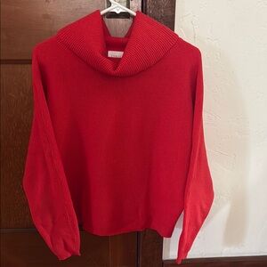 Red Cowl Neck Sweater